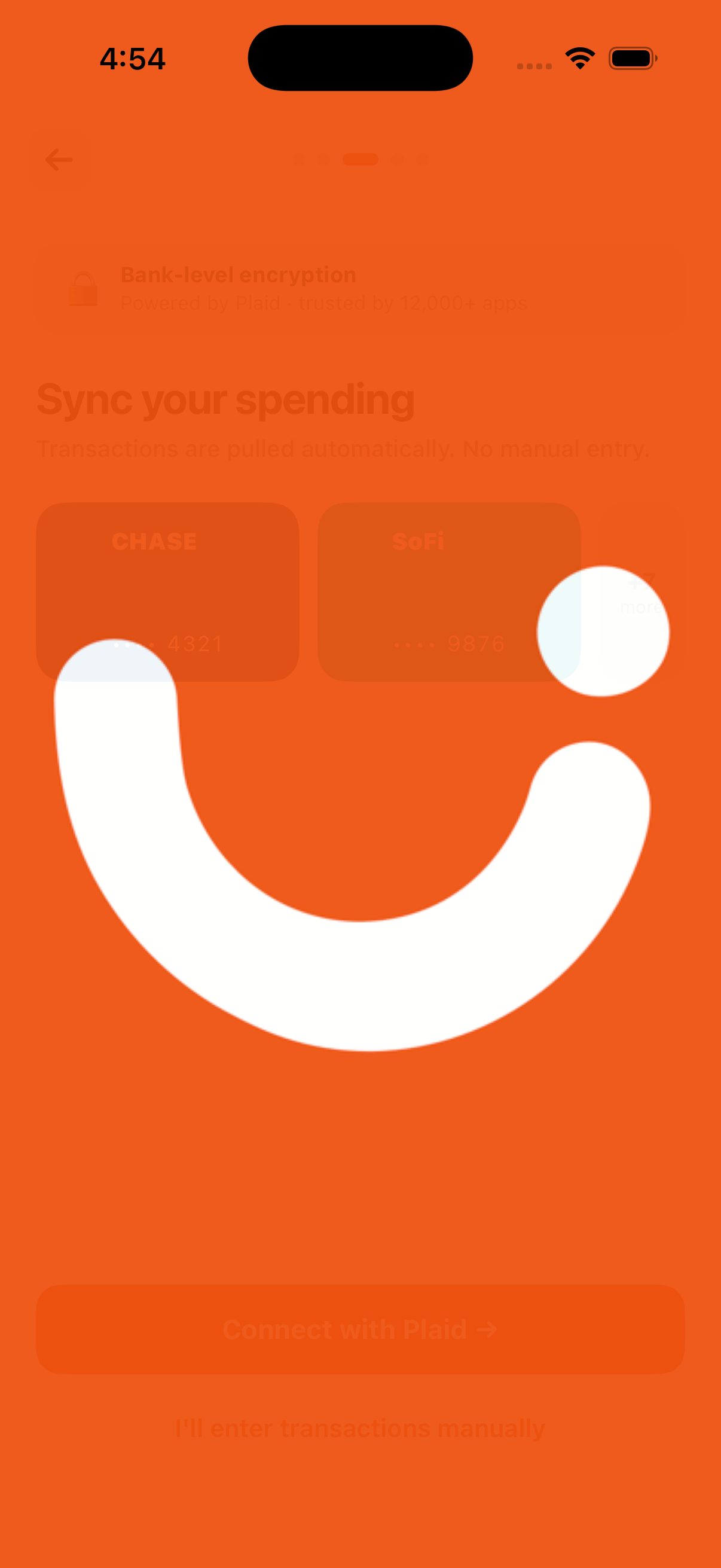 Envi Bank Sync Screen